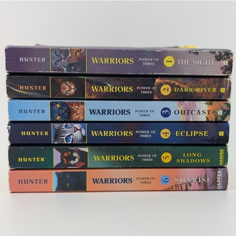 Warriors Power of Three Complete Set Books 1-6 Erin Hunter Paperback Arc 3